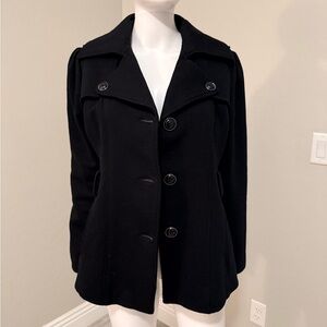 Kenneth Cole Reaction Black Pea Coat